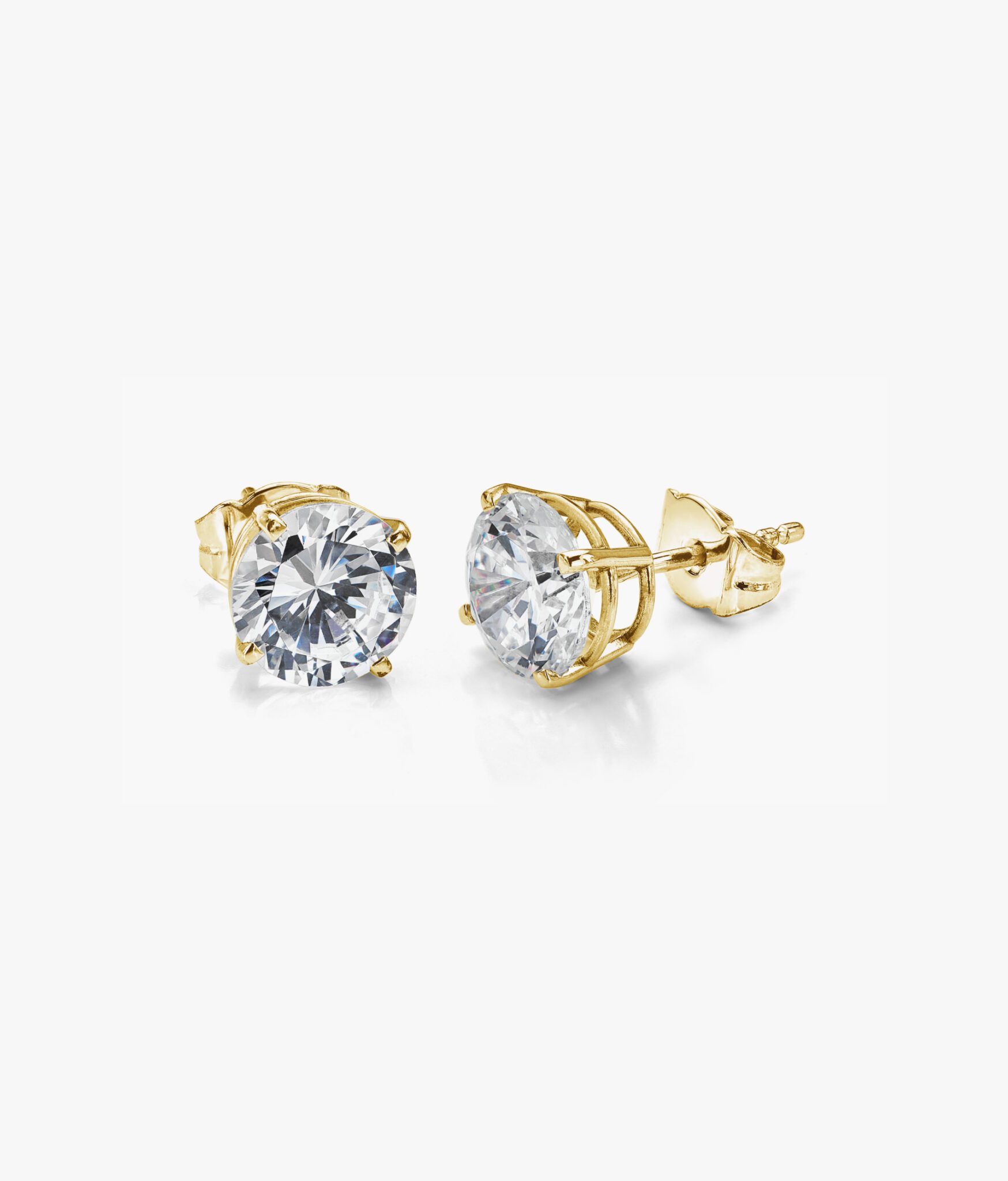 Luminous Gold Diamond Studs